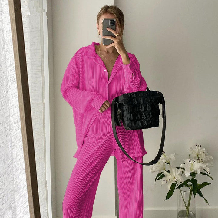 Levoire | Ensemble noir pour femmes avec jambes larges Rosenrot