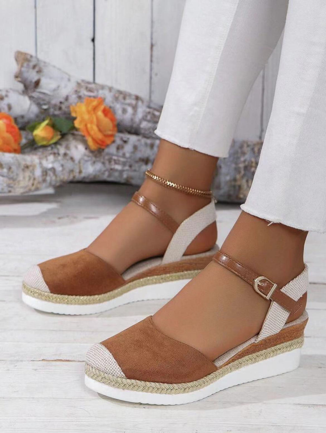 Levoire | Sandales Confortables Pour Femmes Avec Talons Hauts Braun