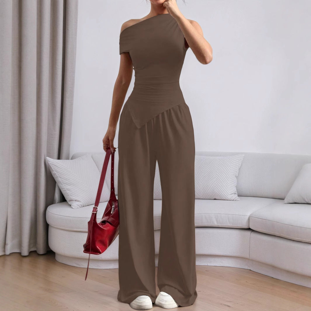 Combinaison tendance pour femme avec design asymétrique et poches Levoire