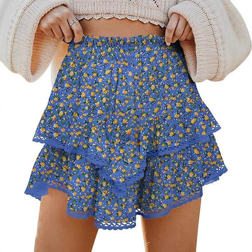 Levoire | Jupes mini plissées superposées taille haute tendance