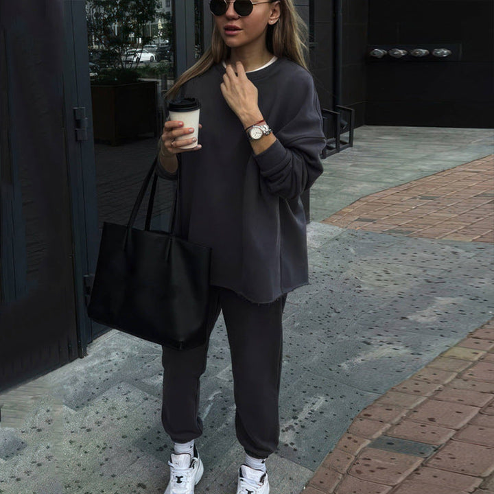 Levoire | Ensemble de Pantalon Élastique à la Mode en Deux Pièces