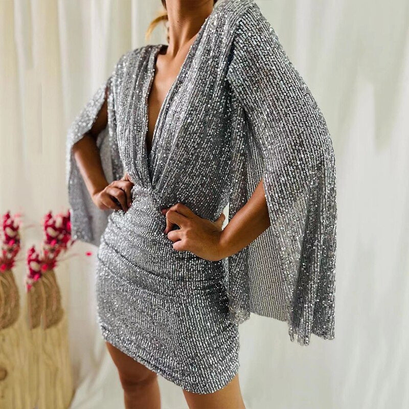 Levoire | Glamouröös Pallerokki Robe Courte Gris