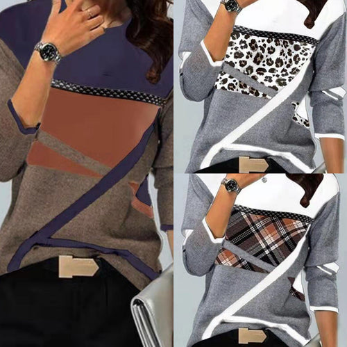 Levoire | T-shirt à manches longues à col rond tendance