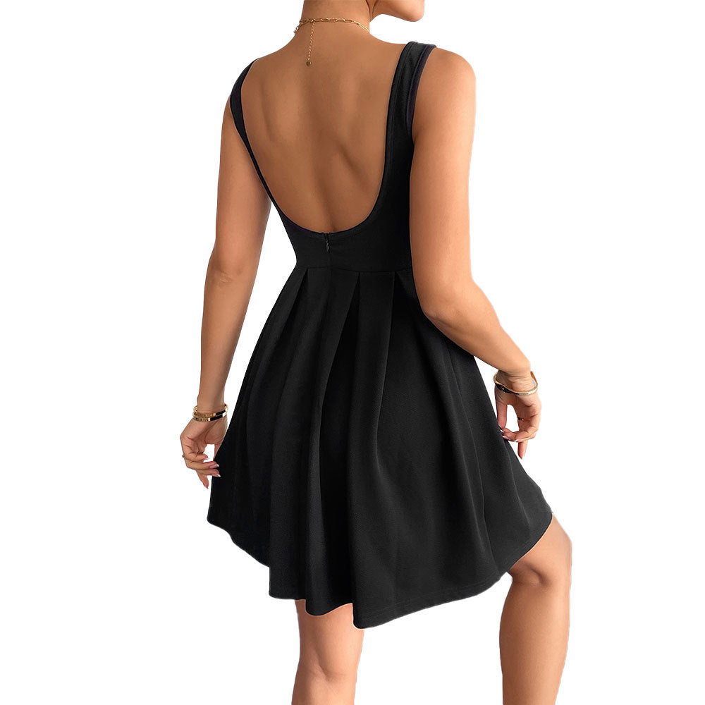 Robe ajustée pour femmes avec jupe évasée et décolleté élégant Levoire
