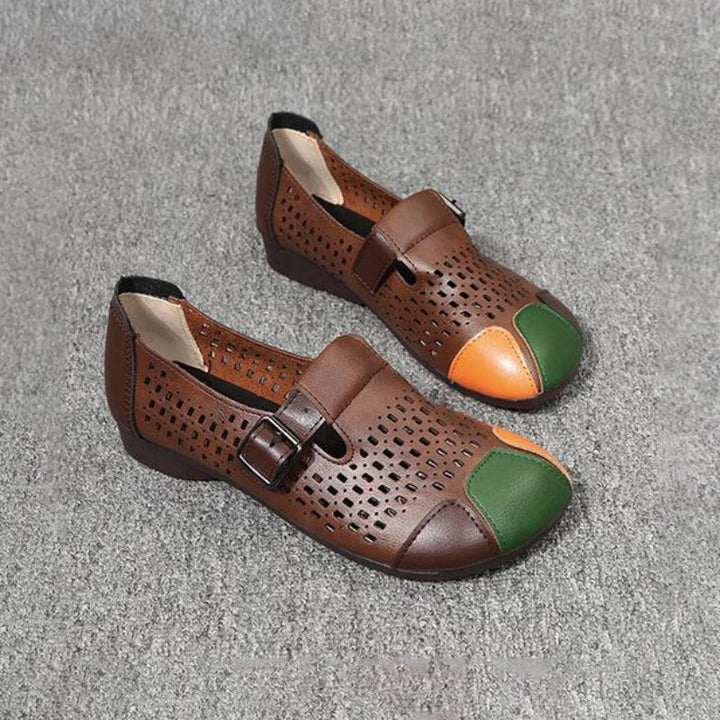 Levoire | Sandales À Air Avec Une Boucle Et Un Bout Coloré Pour Femmes