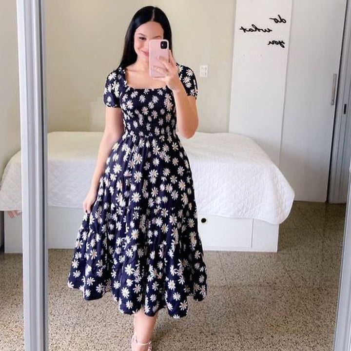 Levoire | Élégant Robe Jupe Grande À Une Épaule Noir et blanc