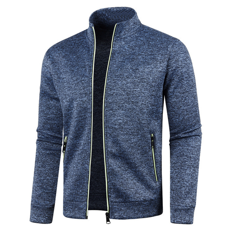 Levoire | Gilet Zippé Avec Poches Pour Hommes Bleu