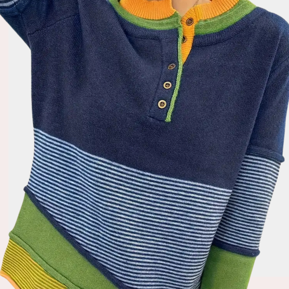 Levoire | Pull Rayé Confortable Pour Femmes