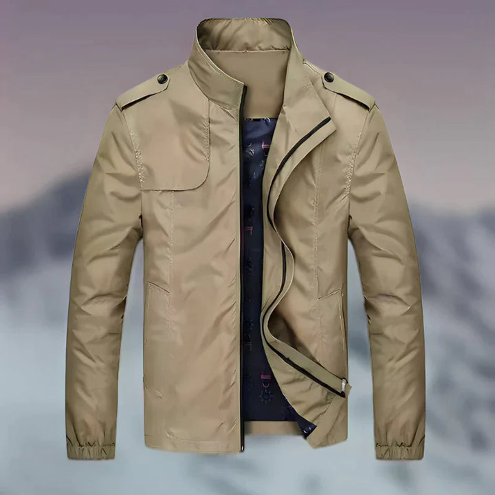 Levoire | Veste moderne à col montant Khaki