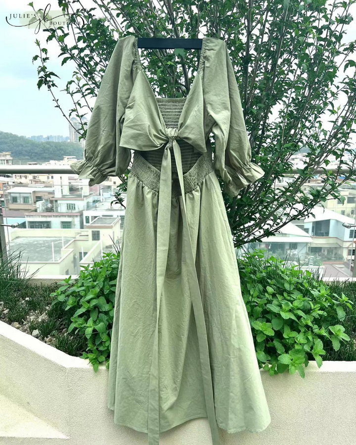 Levoire | Robe Française Avec Manches Volantes