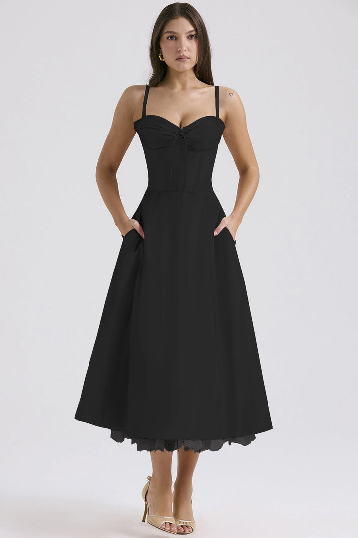 Levoire | Robe D'Été Bohème Pour Une Journée Inoubliable À La Plage Noir