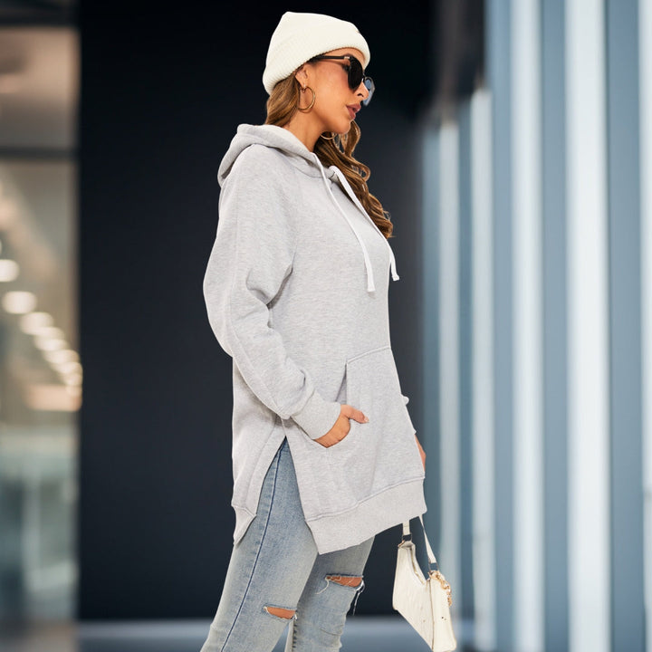 Levoire | Robe Oversize Élégante Avec Capuche Gris