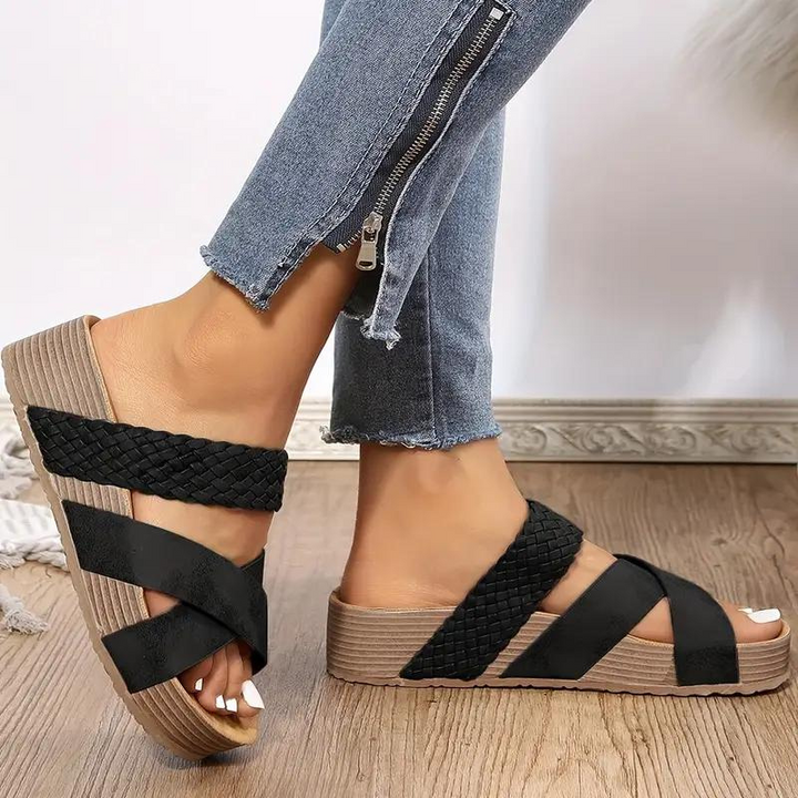 Levoire | Sandales Femmes Plateforme Chaussures D'Été Noir