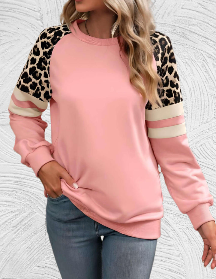 Levoire | Grande Taille Pull Avec Motif De Guépard Bébé rose