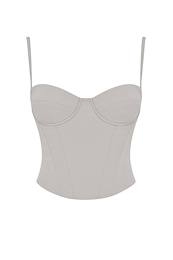Levoire | Couleur D'Huître Bijou Corset Avec Conception En Tige De Fer