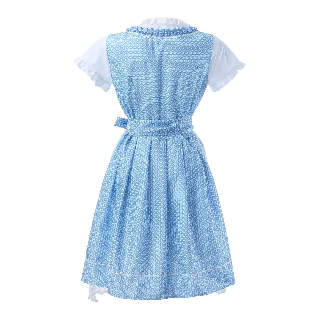 Levoire | Robe Dirndl Traditionnelle avec Tablier et Blouse