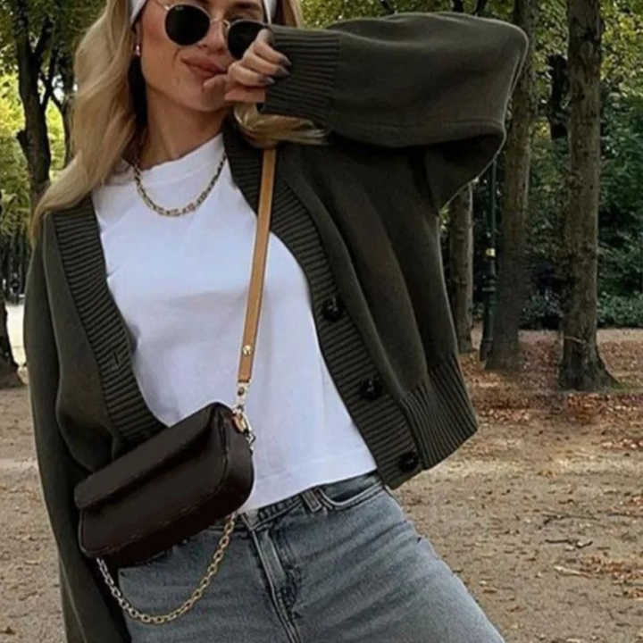 Levoire | Gilet Tricoté Avec Col En V