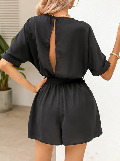 Levoire | Combinaison Short Avec Col Rond