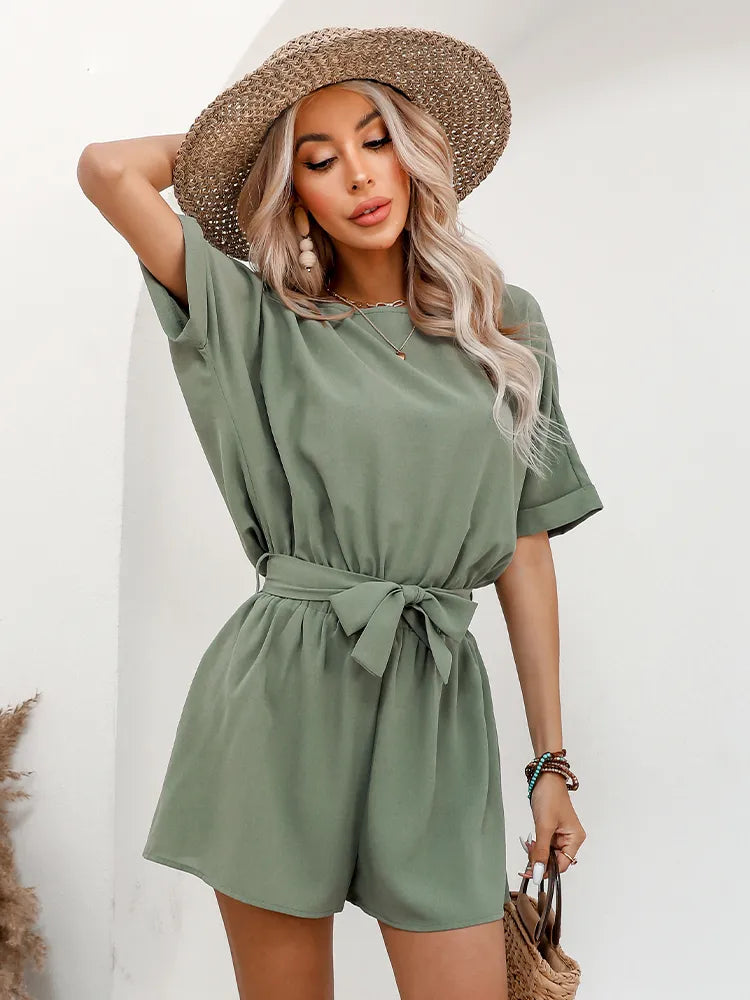 Levoire | Combinaison À Col Rond Avec Ceinture