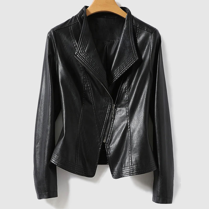 Levoire | Veste En Cuir Pour Femmes Noir