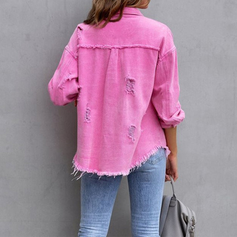 Levoire | Veste jean effet usé