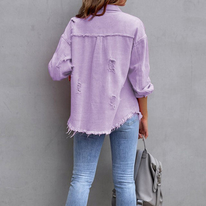 Levoire | Veste jean effet usé