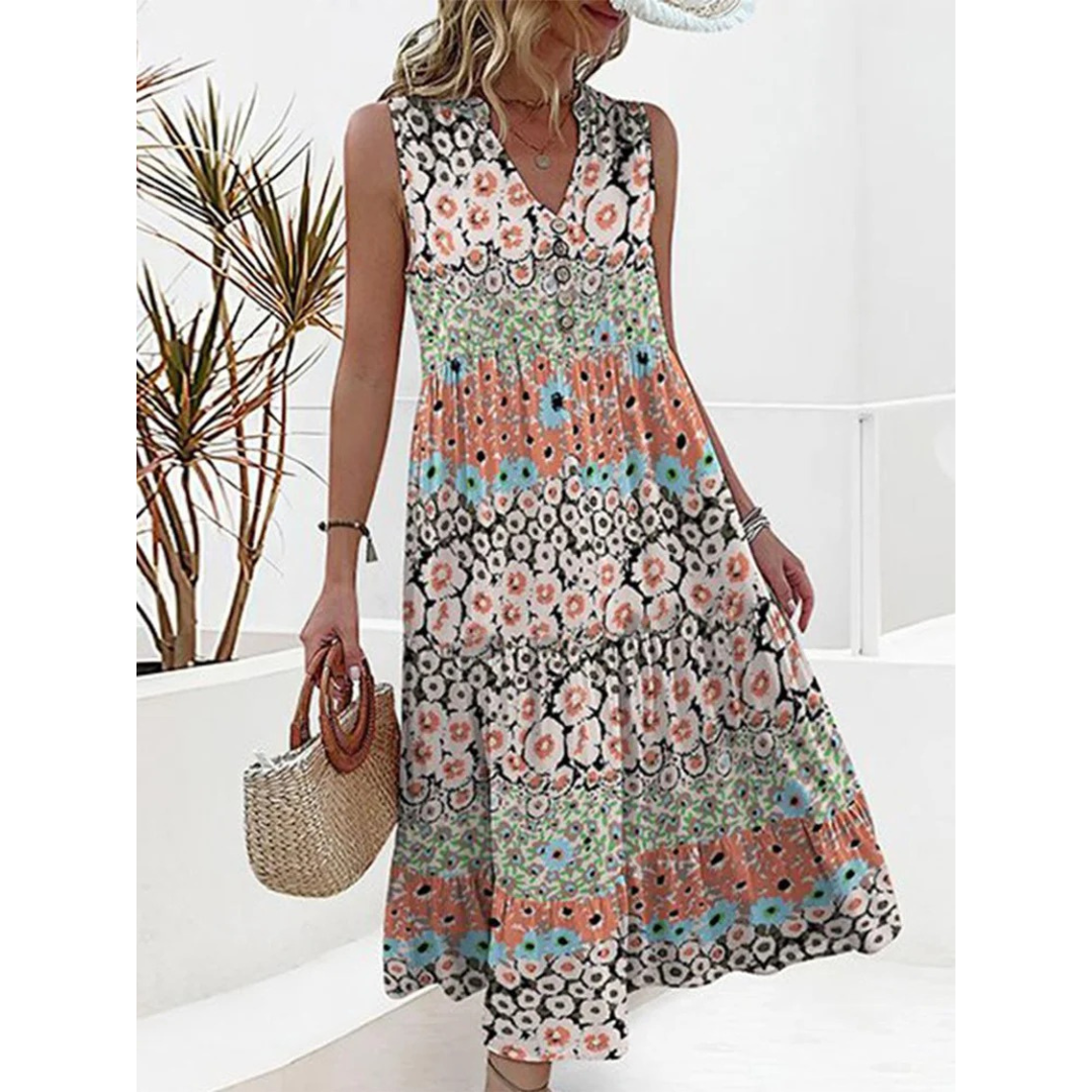 Levoire | Robe Élégante Pour Des Occasions Spéciales fleurs brillantes