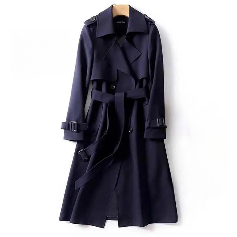 Levoire | Chic manteau plus long Merinisinsininen