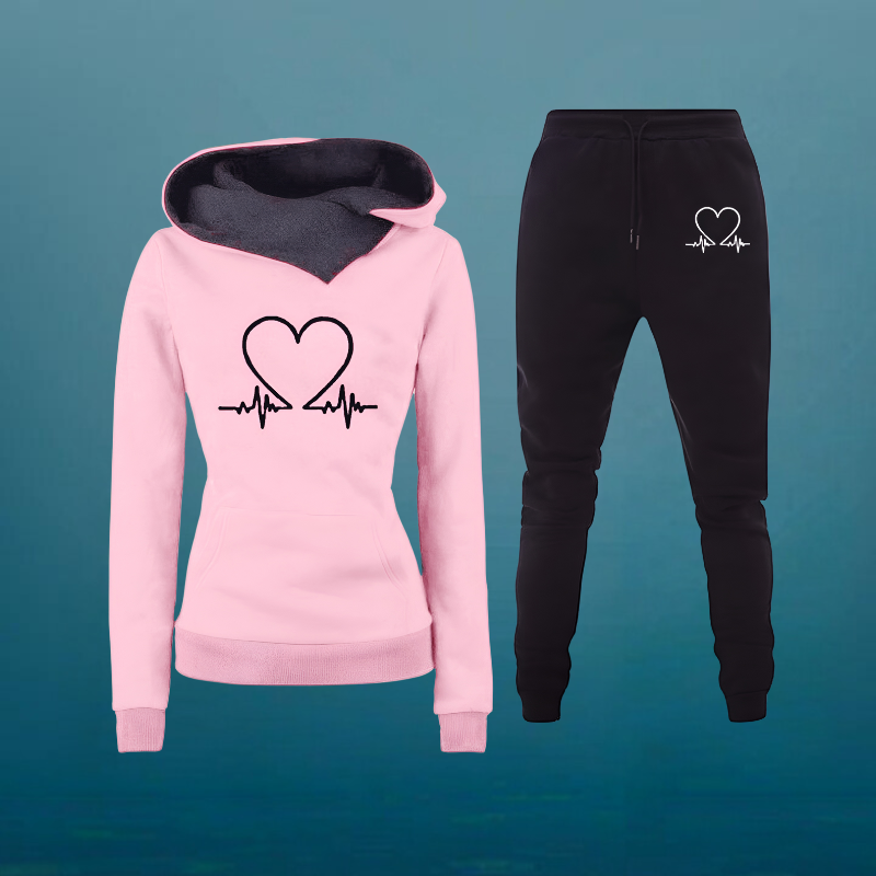 Levoire | Ensemble De Jogging Heartbeat Comfort Rose