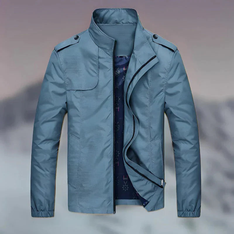 Levoire | Veste moderne à col montant bleu clair
