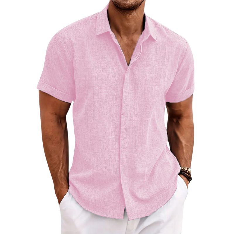 Levoire | Chemise En Lin Fr Homme Rosa