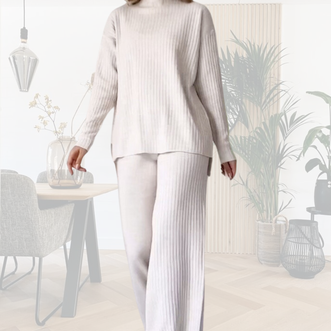 Levoire | Ensemble À Deux Pièces En Tissu Doux Blanc