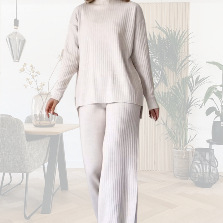 Levoire | Ensemble À Deux Pièces En Tissu Doux Blanc