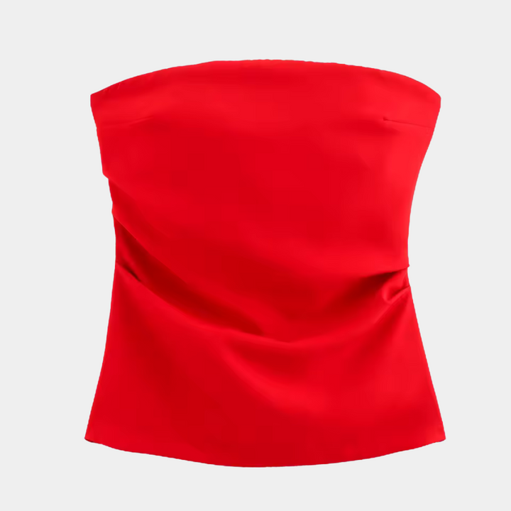 Levoire | Off Shoulder T-Shirt Femme Rot