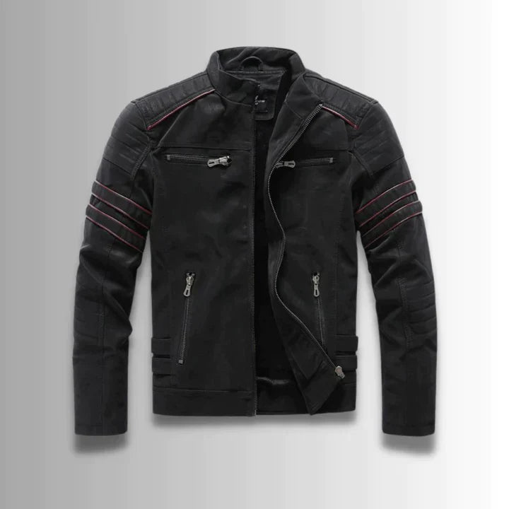Levoire | VÊTEMENTS BOMBER EN CUIR CHAUD Noir