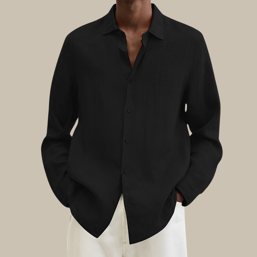 Levoire | Chemise En Lin Élégante À Manches Longues merensini