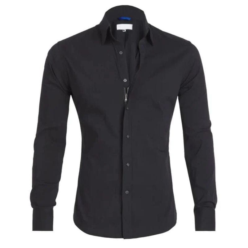 Levoire | Pull léger à zip Noir