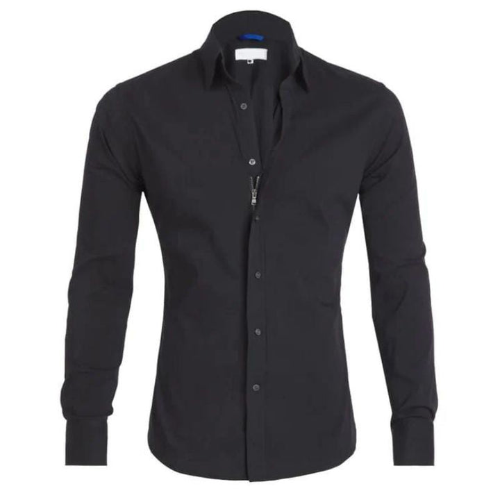 Levoire | Pull À Col Zippé Noir