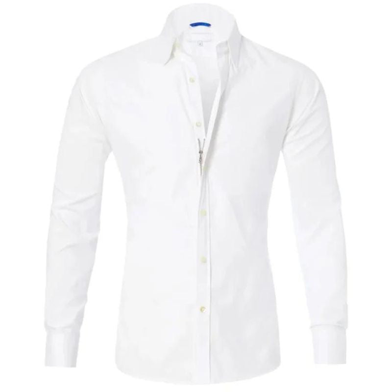 Levoire | T-Shirt Sans Tricot Avec Fermeture Éclair Blanc