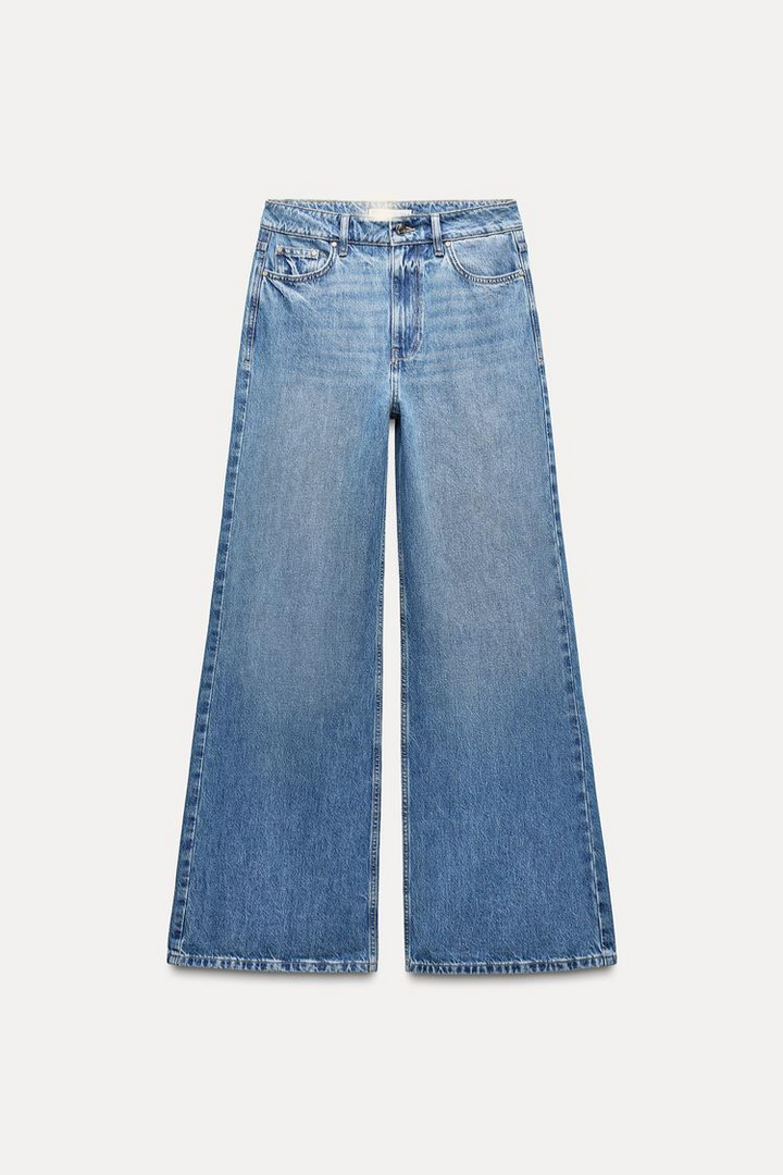 Levoire | Jean Leg Avec Taille Haute Bleu