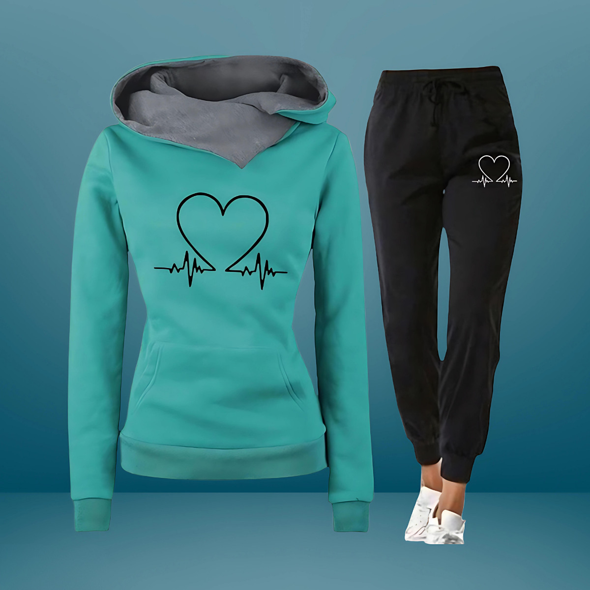 Levoire | Ensemble De Jogging Heartbeat Comfort Vert