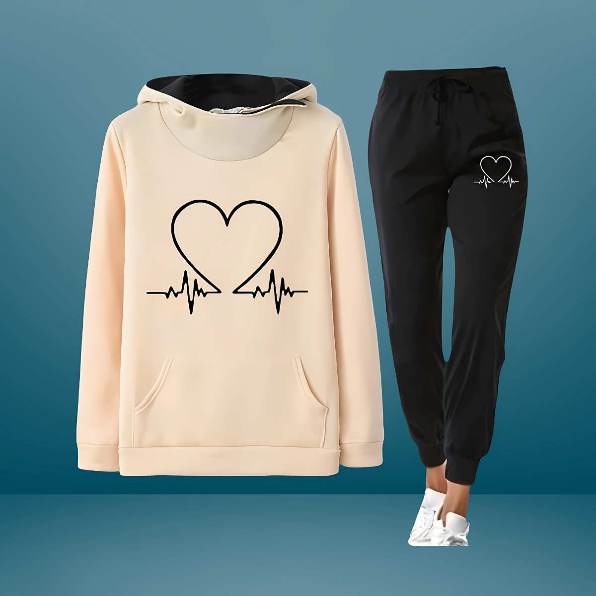Levoire | Ensemble De Jogging Heartbeat Comfort Jaune