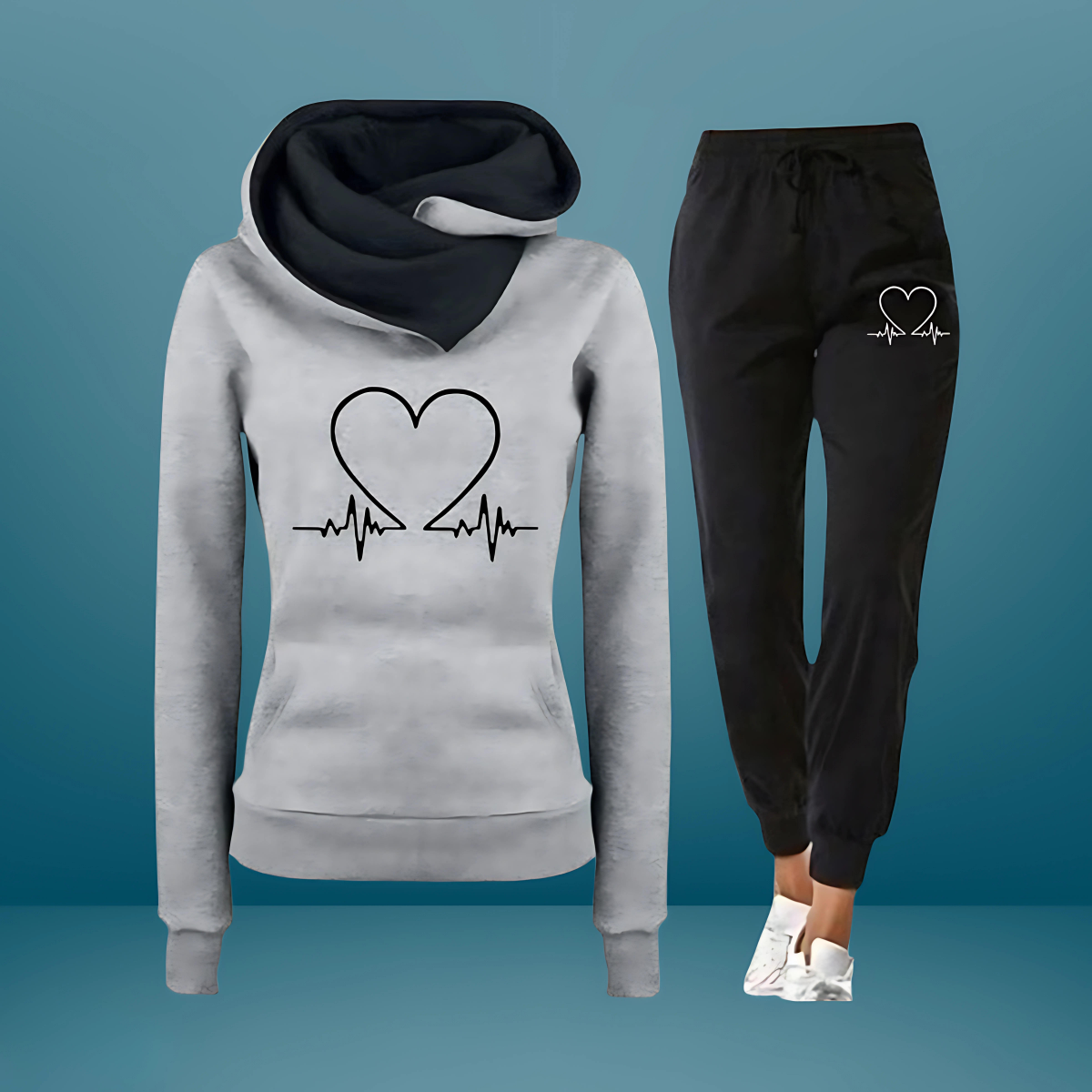 Levoire | Ensemble De Jogging Heartbeat Comfort Gris