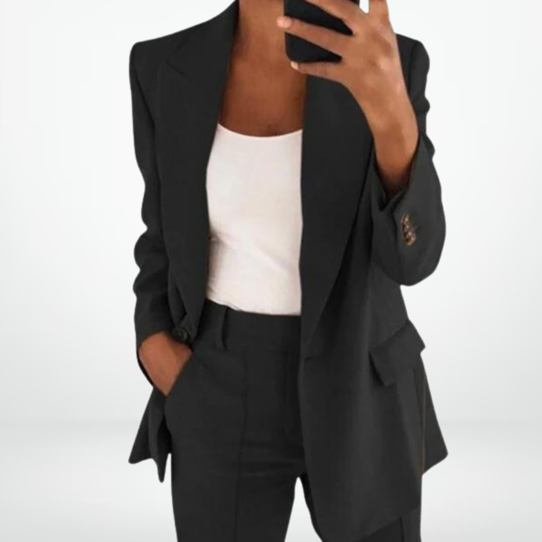 Levoire | Ensemble Blazer Et Pantalon Deux Pièces Noir