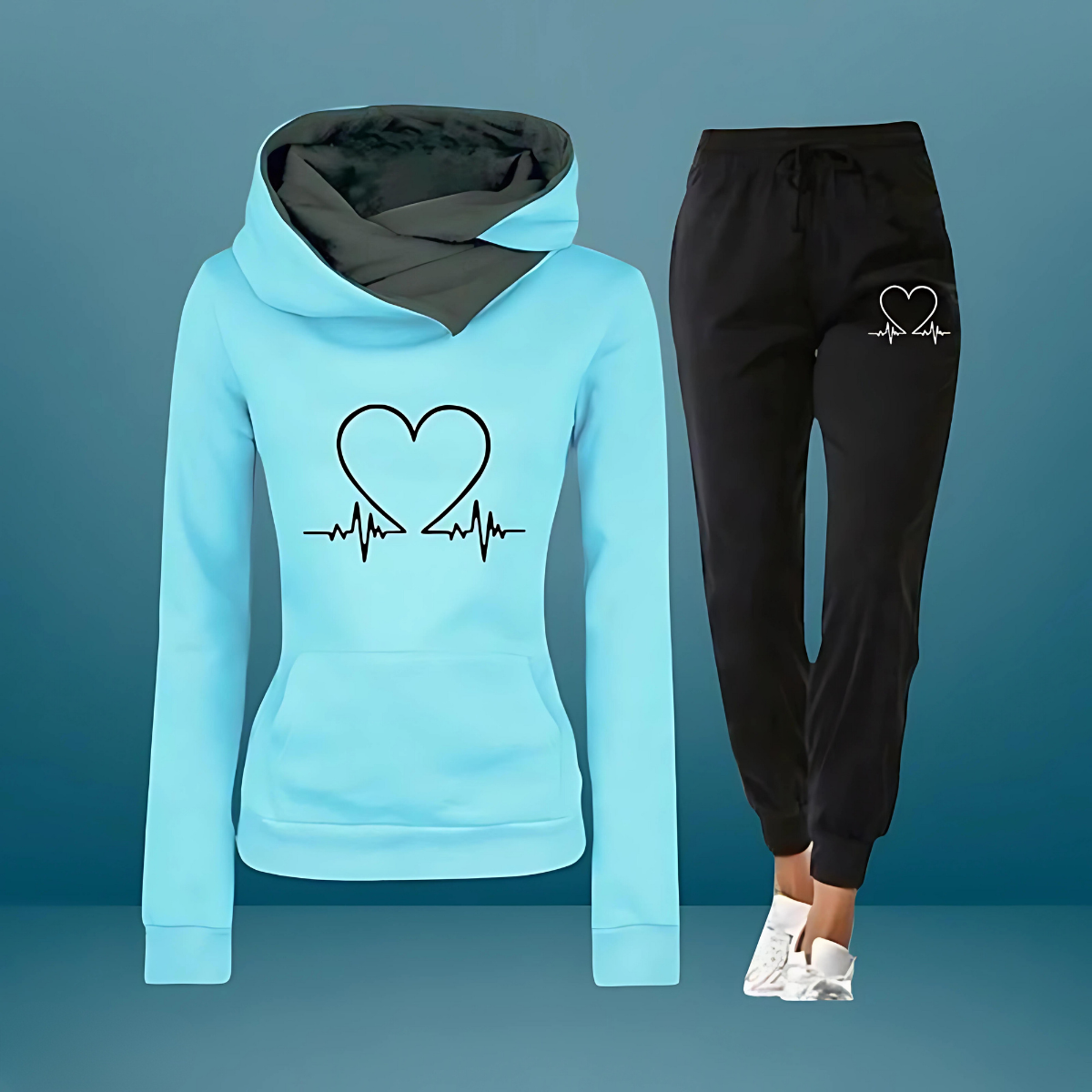 Levoire | Ensemble De Jogging Heartbeat Comfort Bleu