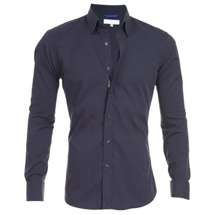 Levoire | T-Shirt Sans Tricot Avec Fermeture Éclair Bleu foncé