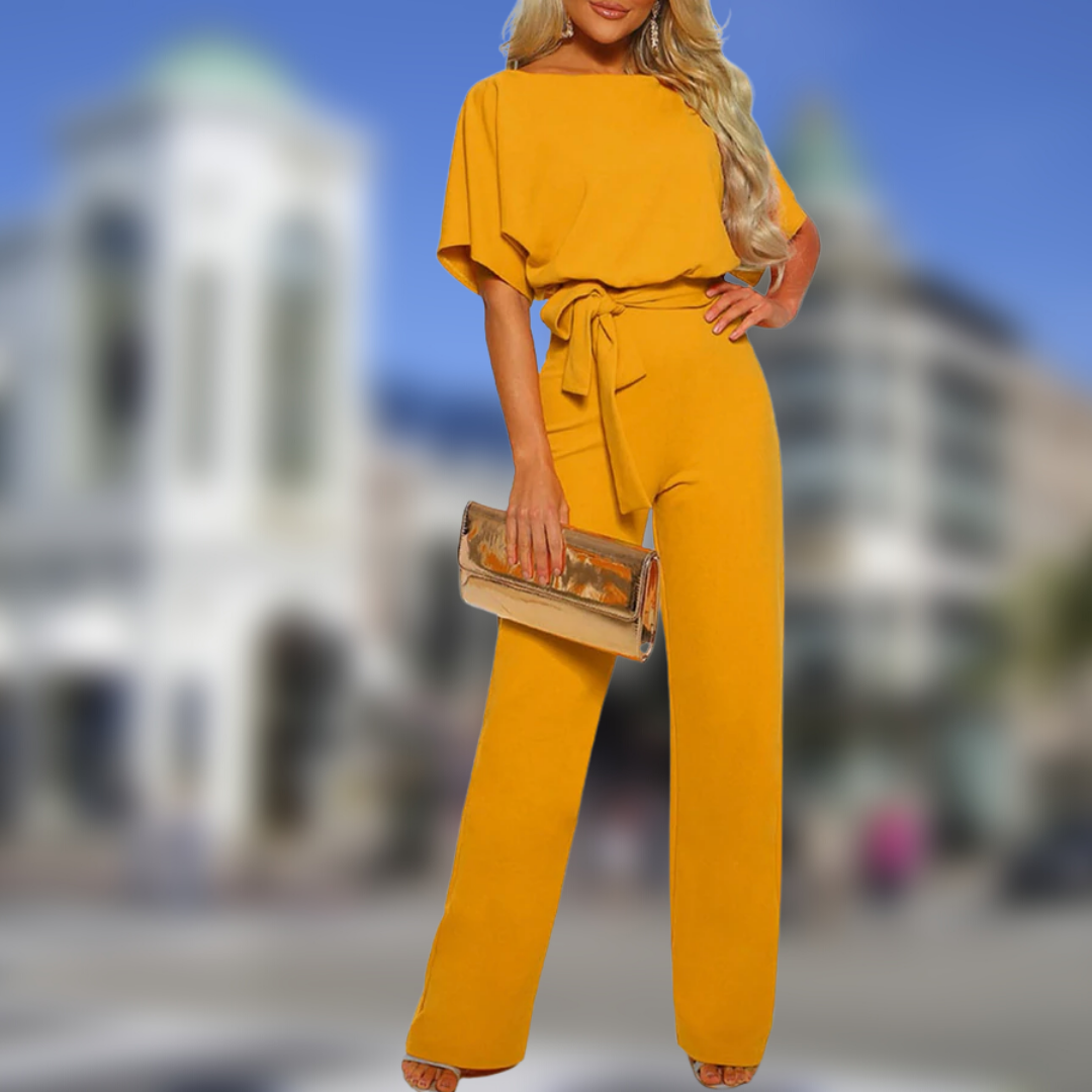 Levoire | Combinaison Élégante Avec Ceinture Orange