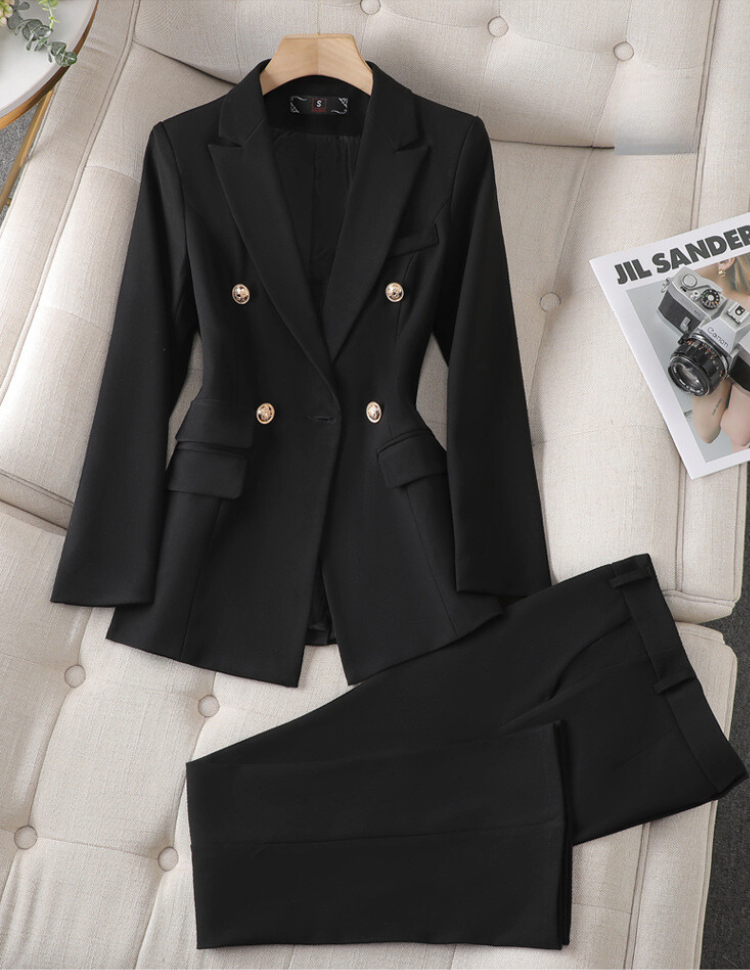 Levoire | Ensemble Blazer-Pantalon Noir