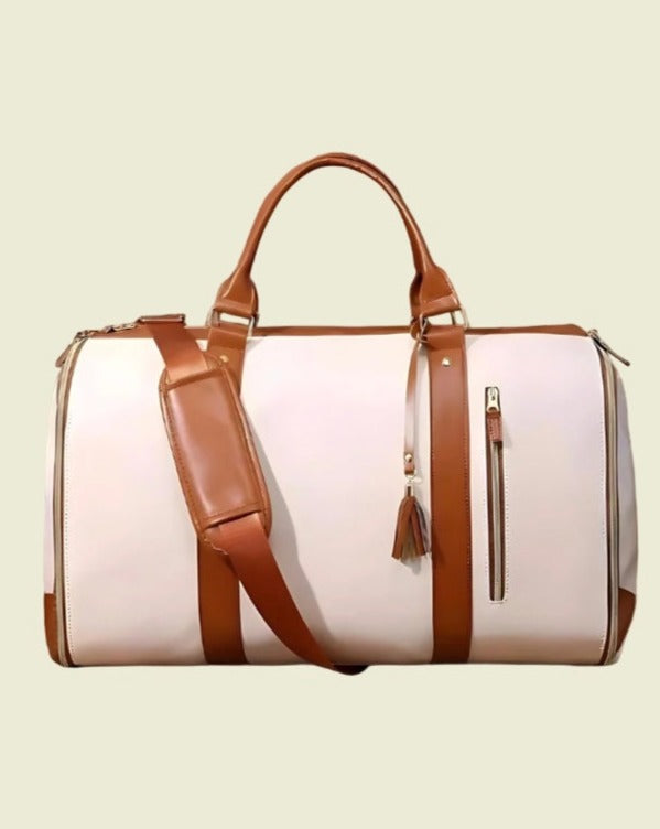 Levoire | Sac De Voyage Sangle Réglable Grande Capacité Sac De Voyage Sac À Dos Blanc