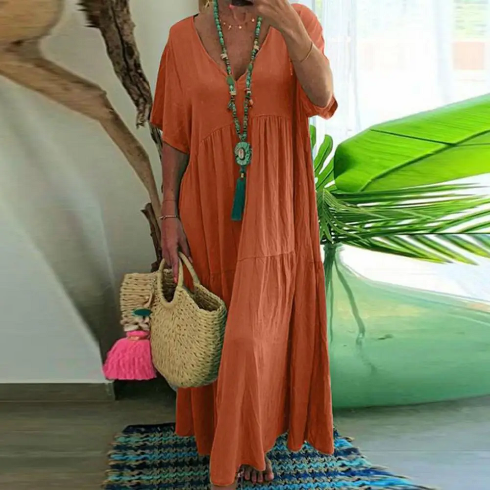 Levoire | Robe D'Été Respirante Orange